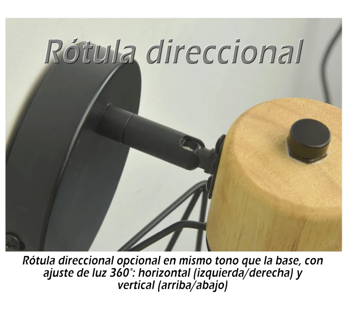 Foto 4 pulgar | Lámpara De Pared Moderna Estilo Retro Industrial 2 Piezas