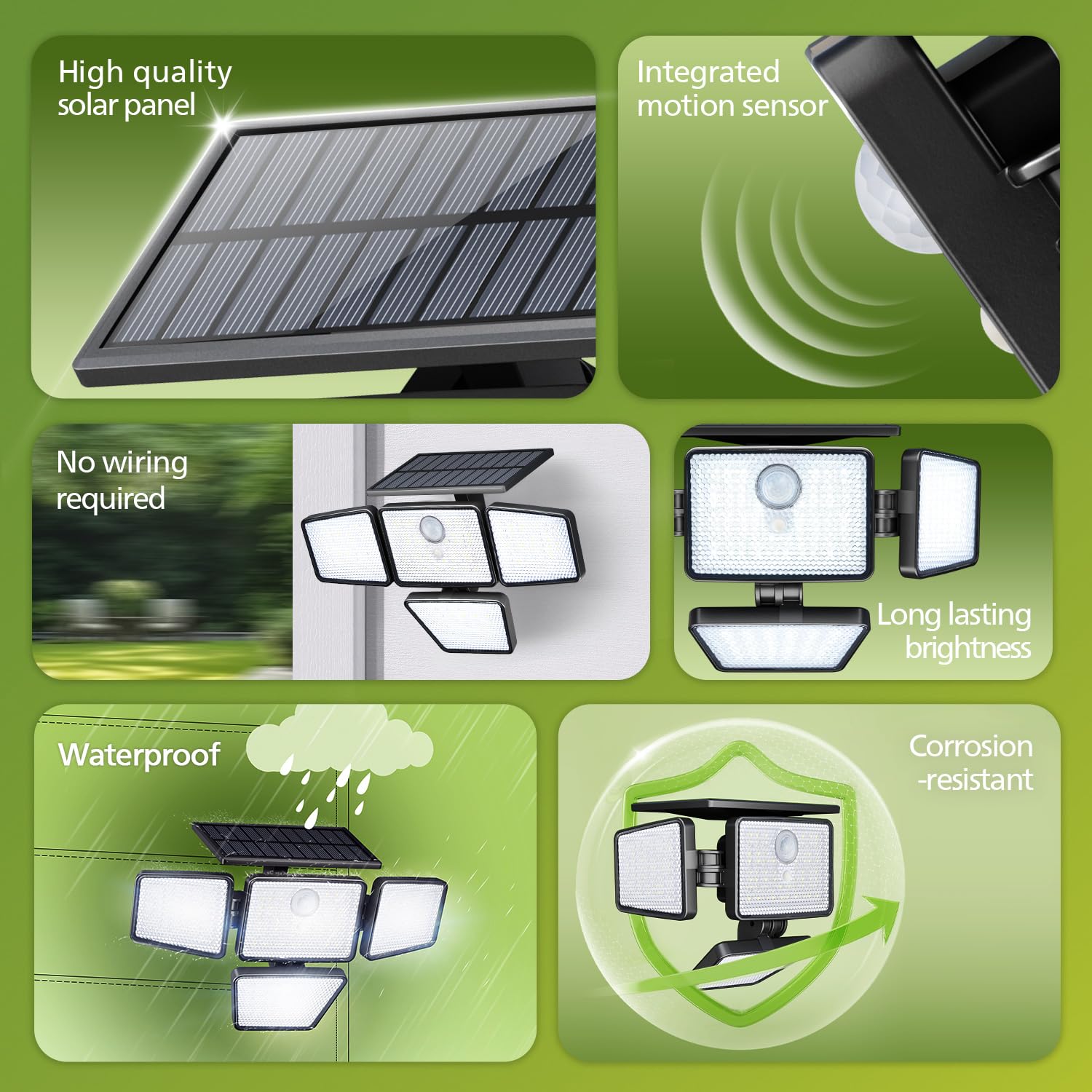 Foto 3 pulgar | Luz Solar De Seguridad Philips 196 Led Con Sensor De Movimiento Pir - Venta Internacional.