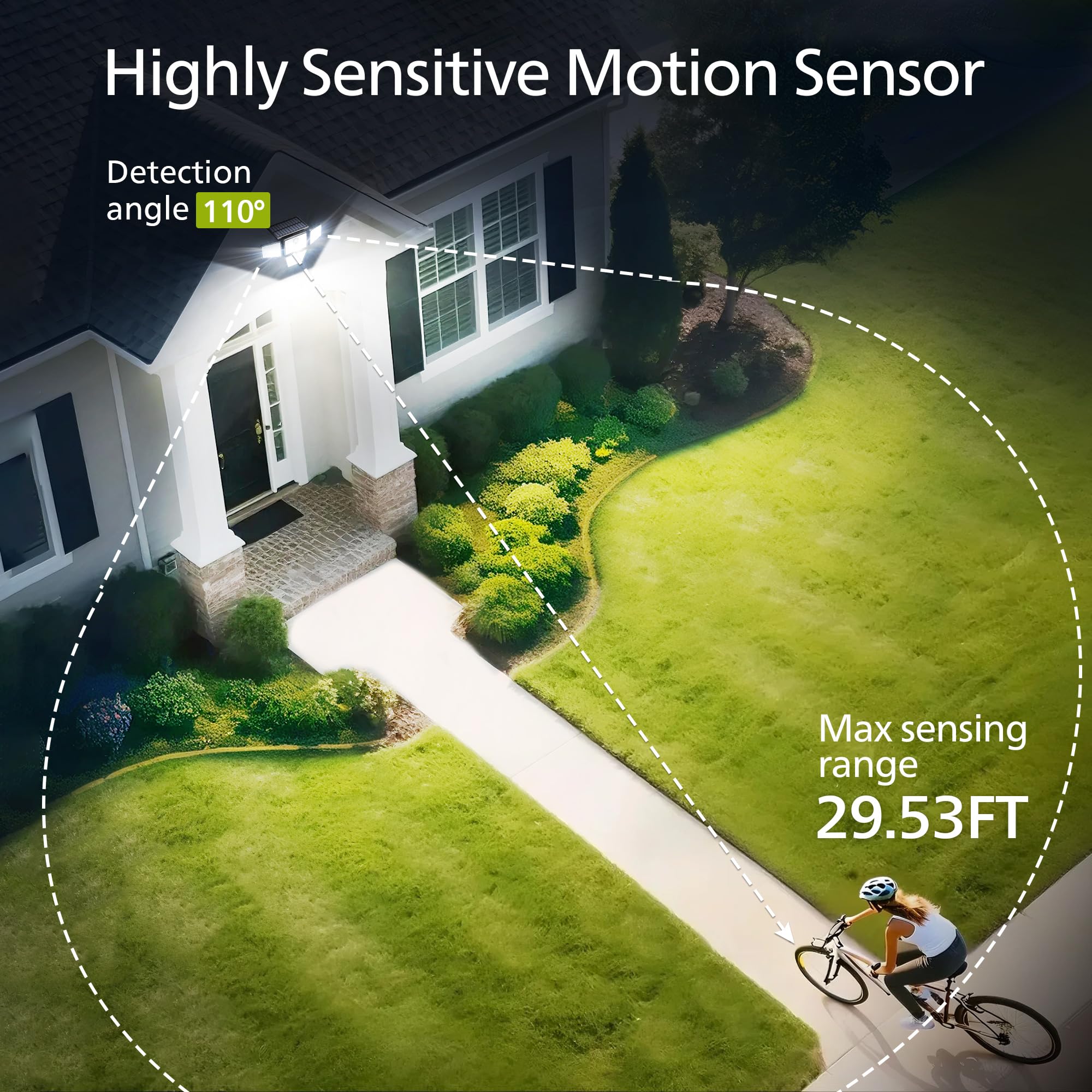 Foto 5 pulgar | Luz Solar De Seguridad Philips 196 Led Con Sensor De Movimiento Pir - Venta Internacional.