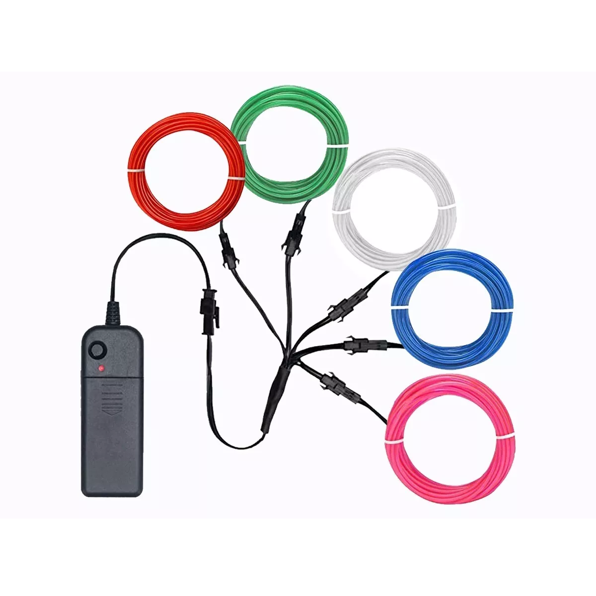 Luz Tira Neón Cable Led 5 Colores Diferentes Eo Safe Imports Esi-8076 Multicolor