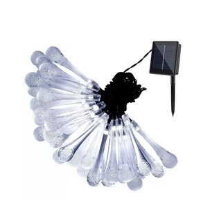 Foto 1 | Guirnalda De 60 Luces Led Solares Para Decoración Navideña Color Negro Con Transparente