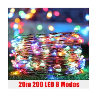 Foto 2 | Luces Cataratas Solares Eo Safe Imports ESI-10051 Multicolor 20 m 200 Luces Led 8 Modos