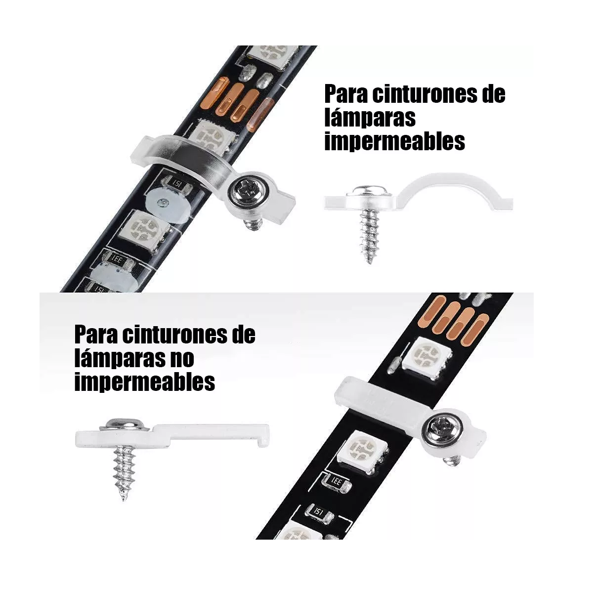 Foto 4 pulgar | Set Conectores Broche para Unir Tira Led RGB 4 Pines Eo Safe Imports ESI-10830 10 mm 95 Piezas