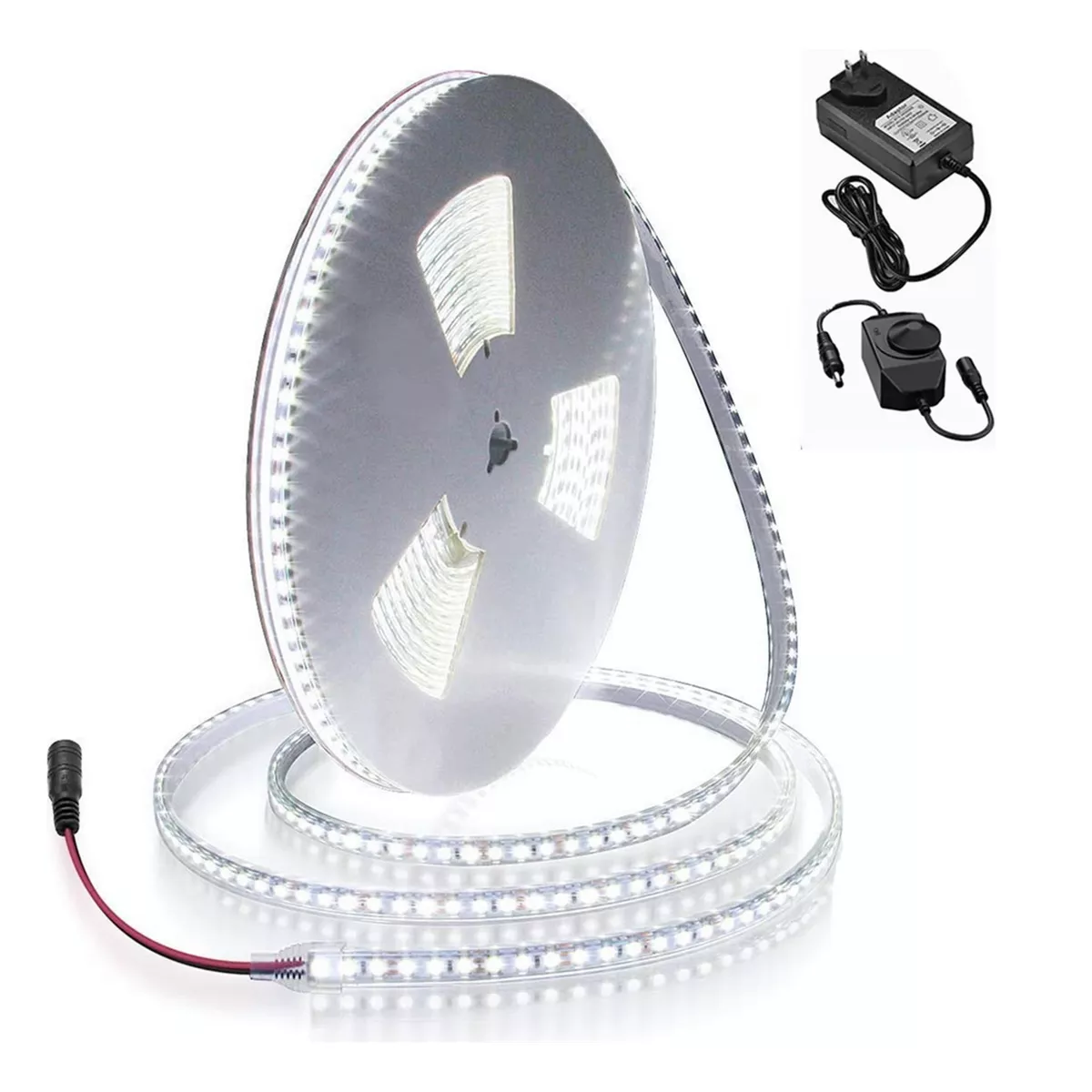 Foto 2 pulgar | Tira de Luces Led Blancas Regulador 10m 1200led  Eo Safe Imports Esi-11115