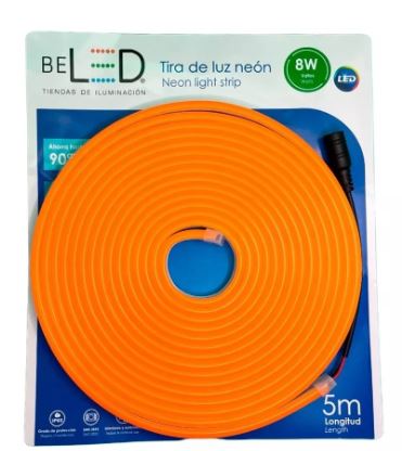 Foto 1 | Tira Led Neon 5m, Naranja