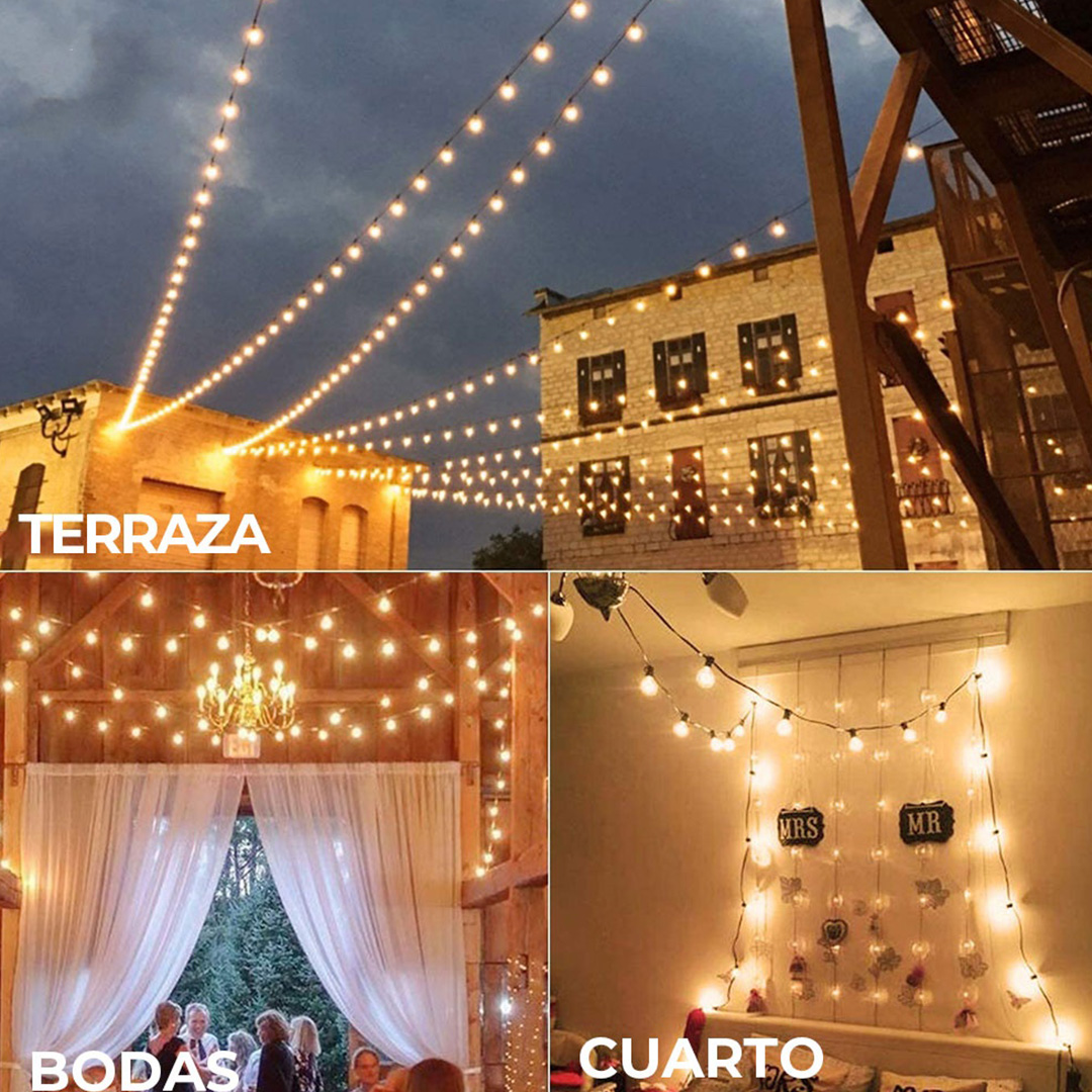Foto 7 pulgar | Guirnalda De Luces Vintage