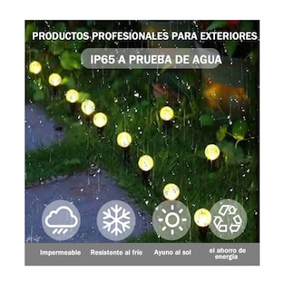 Foto 3 | Tira de 30 Focos Led Solares Belug 8 Modos Negro para Jardín