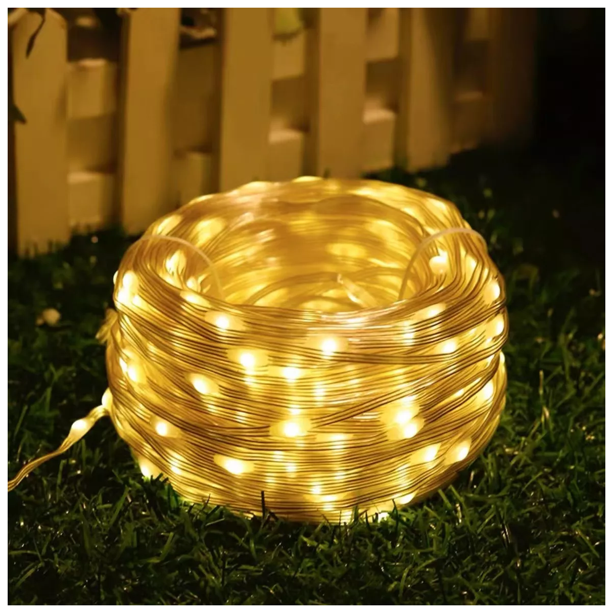 Foto 4 pulgar | Luces Solares Exterior 800 LED Eo Safe Imports Amarillo 100m