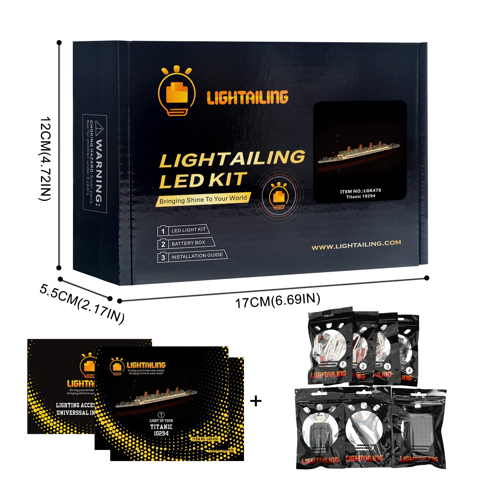 Foto 7 pulgar | Kit De Luces Led Lightailing Para Lego 10294 Titanic Ship - Venta Internacional.