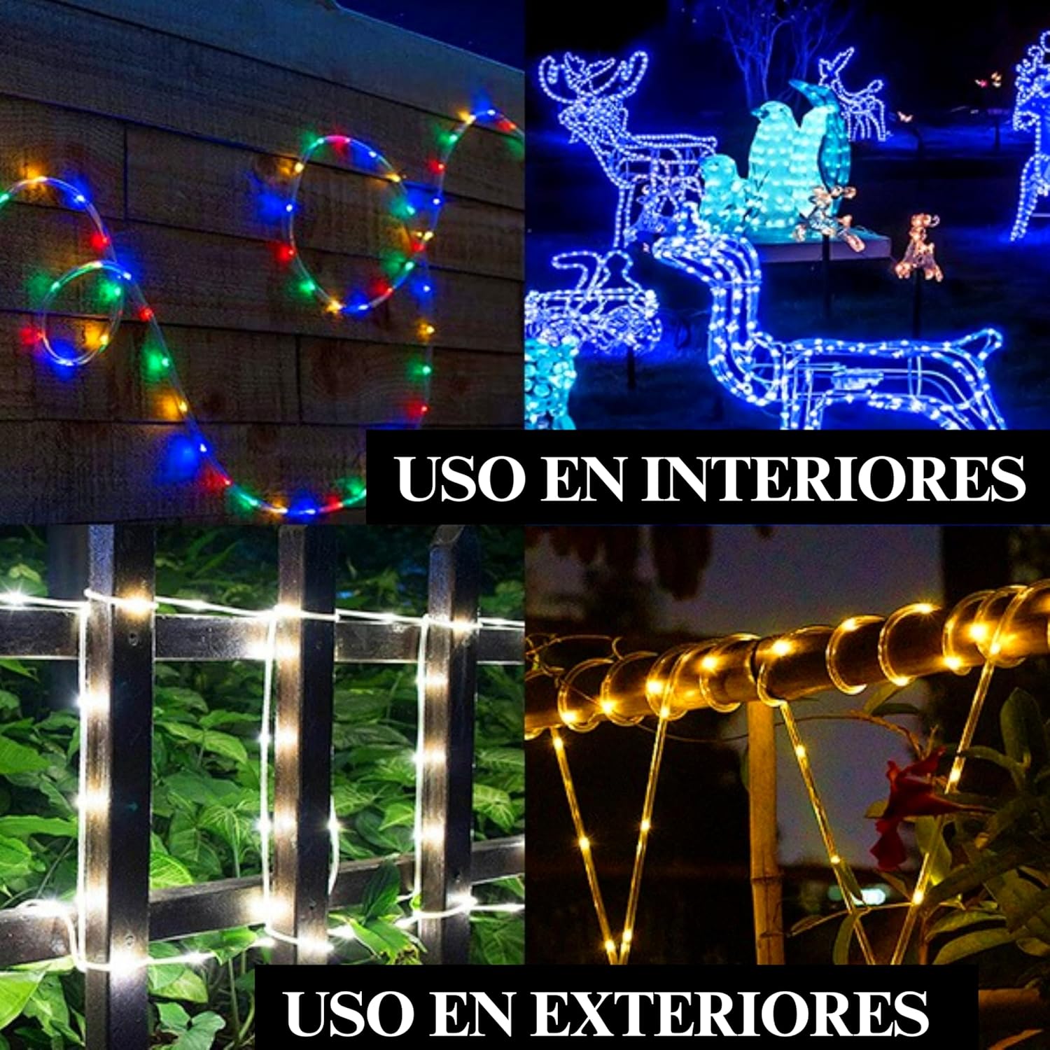 Foto 8 pulgar | Manguera De Luz Led Luxvi 10m 8 Modos 200 Led's Impermeable Ip65 Multicolor (3pzs)