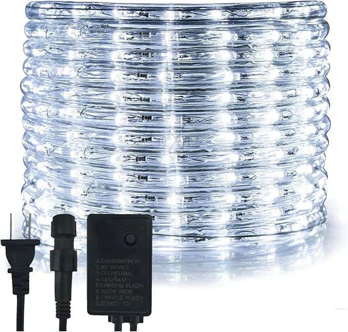 Foto 1 | Manguera De Luz Led Luxvi 10m 8 Modos 200 Led's Impermeable Ip65 Blanco Frío (3pzs)