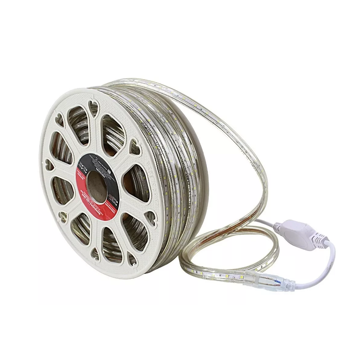 Manguera Tira Led Luz Uso Exterior 25m Eo Safe Imports Esi-15533 Blanco