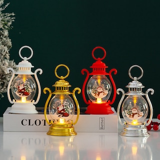 Foto 3 | Lámpara De Aceite Pequeña Creativa Hecha A Mano Brillante Para Decoración Navideña - Venta Internacional.