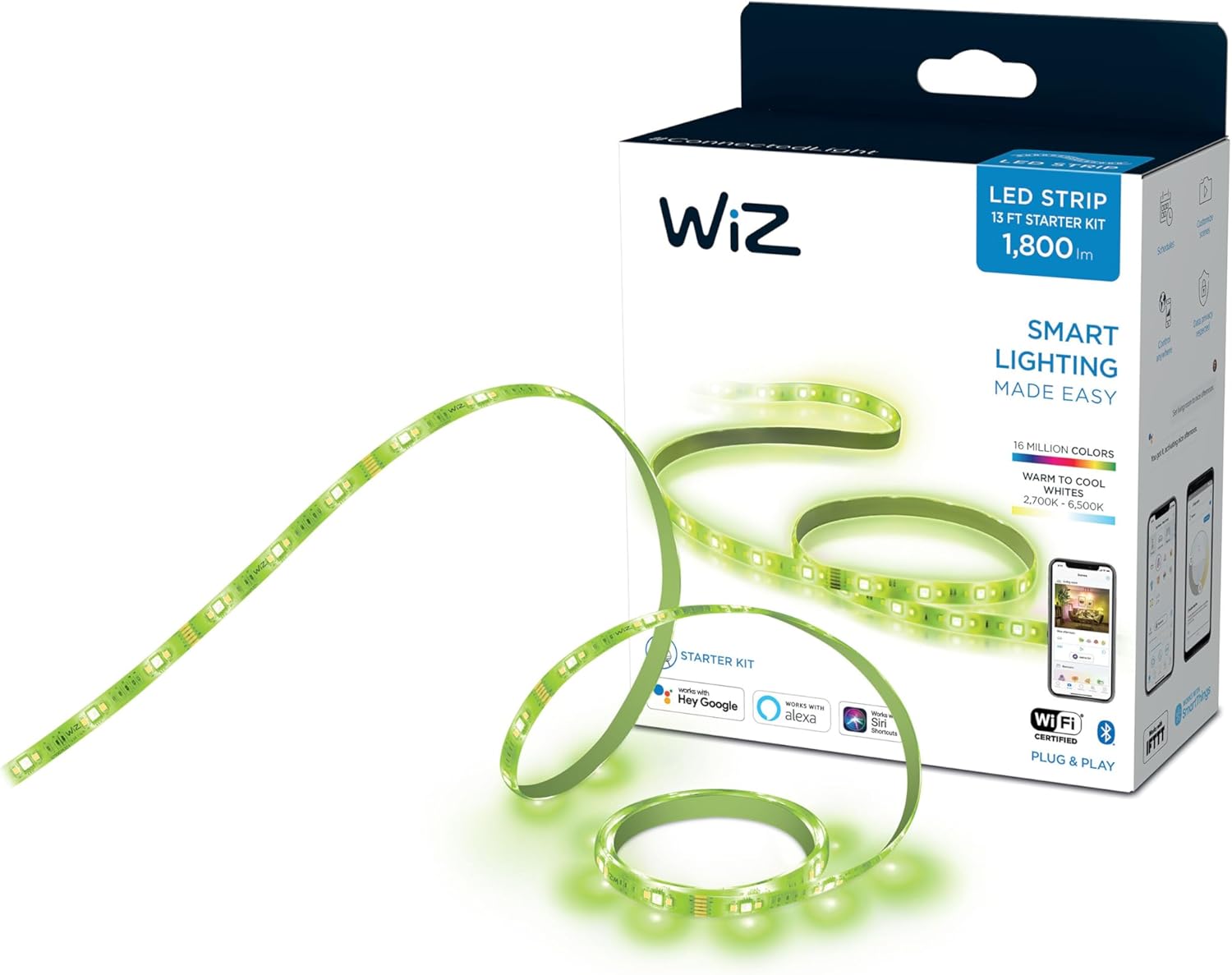 Tira de Luces Led Inteligente 2m Philips Wiz -  1600lm