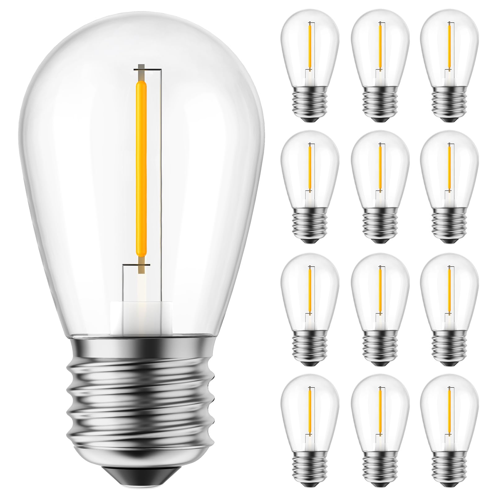 Foto 2 pulgar | Bombillas Led Minetom S14, 2 W, 15 Unidades, 2700 K, E26, E27, 120 V - Venta Internacional.