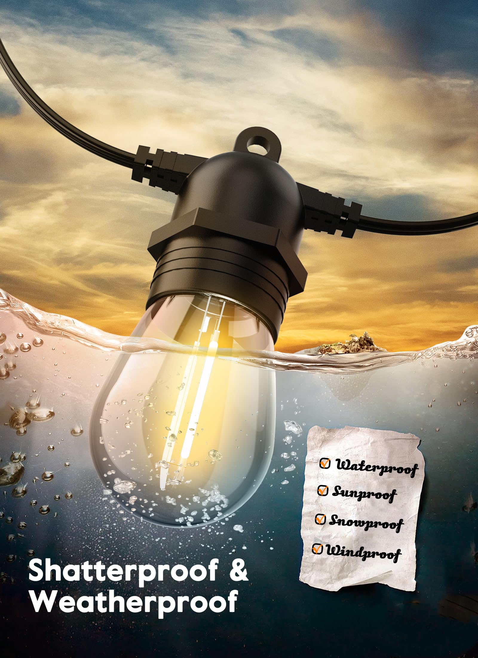 Foto 3 | Bombillas Led Minetom S14, 2 W, 15 Unidades, 2700 K, E26, E27, 120 V - Venta Internacional.