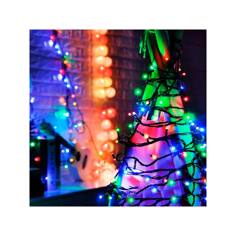 Foto 3 pulgar | Guirnalda De Navidad, Luces Solares, 30 M, 200 Led, Multicolor - Venta Internacional.