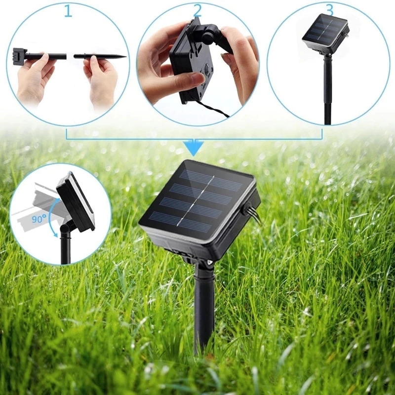 Foto 5 pulgar | Guirnalda De Navidad, Luces Solares, 30 M, 200 Led, Multicolor - Venta Internacional.