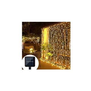 Foto 1 | Cortina Solar Con Forma De Guirnalda, 3 X 2 M, Luz Blanca Cálida Para Exteriores - Venta Internacional.