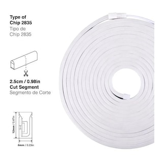Foto 2 | Tira de Luces Neón Flexible 5 Metros 5 Colores - Venta Internacional