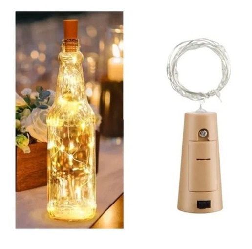 Foto 5 | Luces de Corcho Fairy Wire Paquete de 10 Unidades Blanco Cálido - Venta Internacional