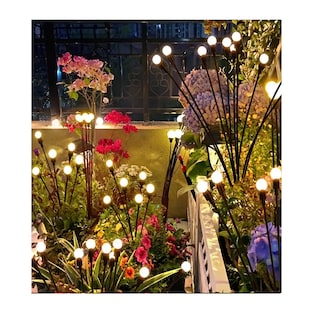 Foto 4 | Luces Led Solares Luciérnaga Para Jardín Exteriores 2 Baras Belug Con 16 Focos