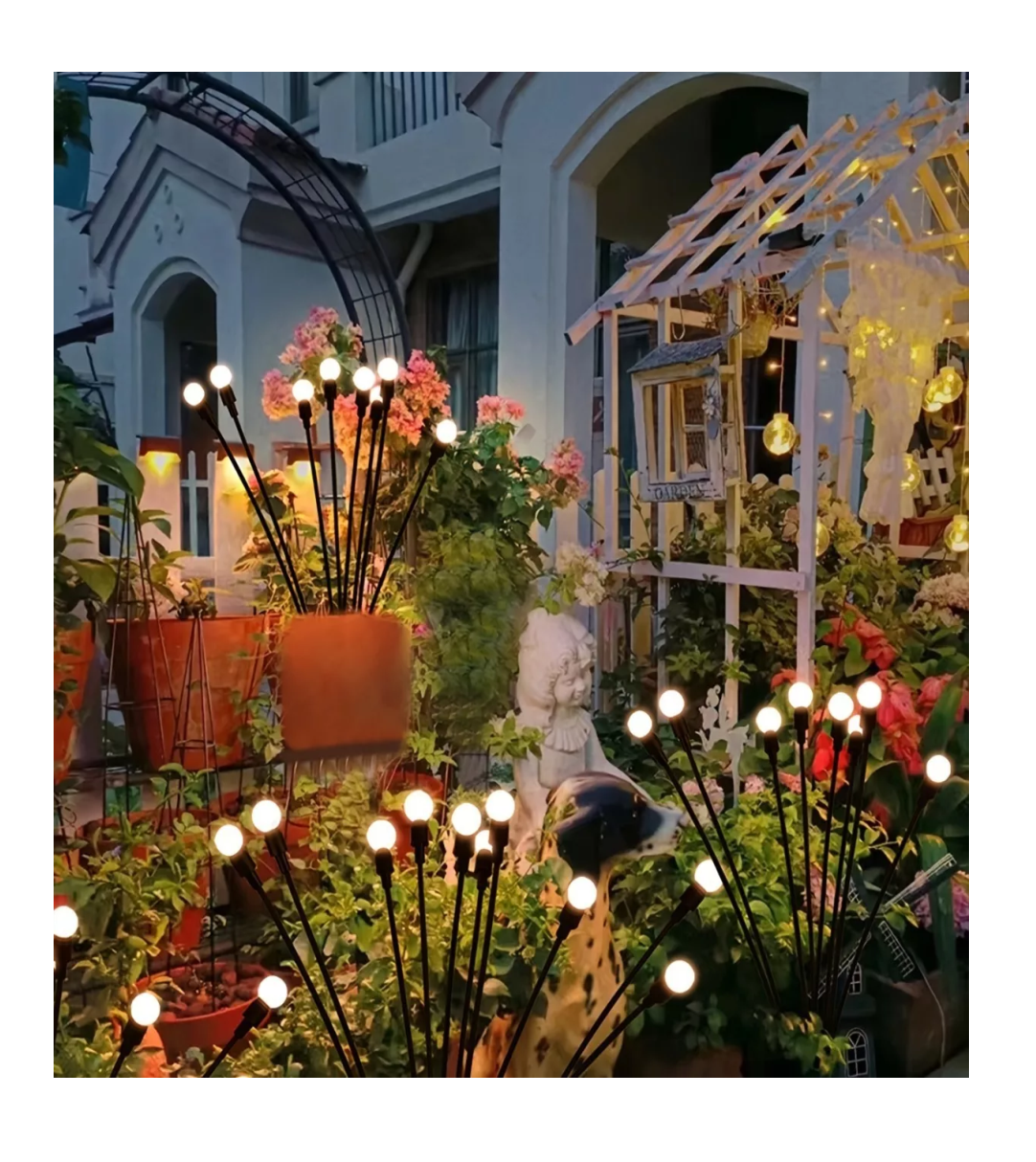 Foto 3 pulgar | Luces Led Solares Luciérnaga Para Jardín Exteriores 2 Baras Con 16 Focos