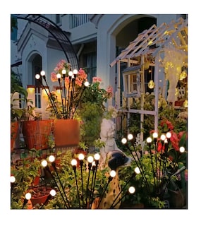 Foto 2 | Luces Led Solares Luciérnaga Para Jardín Exteriores 2 Baras Con 16 Focos