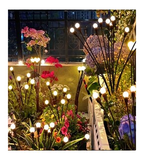 Foto 3 | Luces Led Solares Luciérnaga Para Jardín Exteriores 2 Baras Con 16 Focos