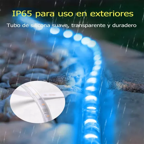 Foto 6 pulgar | Tiras Led Solar Exterior 20m Rgb 200w Ip65 Impermeable