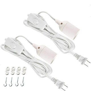 Foto 1 | Cable De Lámpara Colgante Con Forma De Farol Colgante De Extensión, 6,10 M, 2 Unidades, Color Blanco - Venta Intern