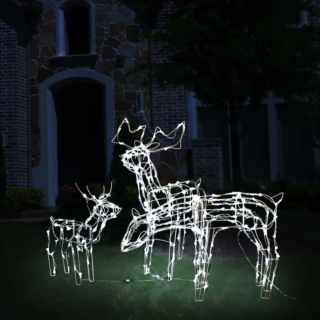 Foto 3 pulgar | Set Familiar De Renos Navideños Vidaxl Iluminado Con 229 Led - Venta Internacional.
