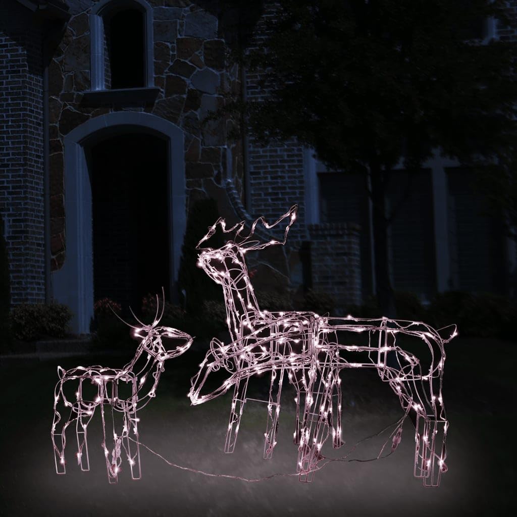 Foto 3 pulgar | Set Familiar De Renos Navideños Vidaxl Iluminado Con 229 Led - Venta Internacional.