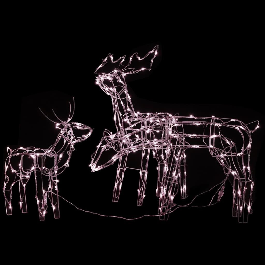 Foto 5 pulgar | Set Familiar De Renos Navideños Vidaxl Iluminado Con 229 Led - Venta Internacional.