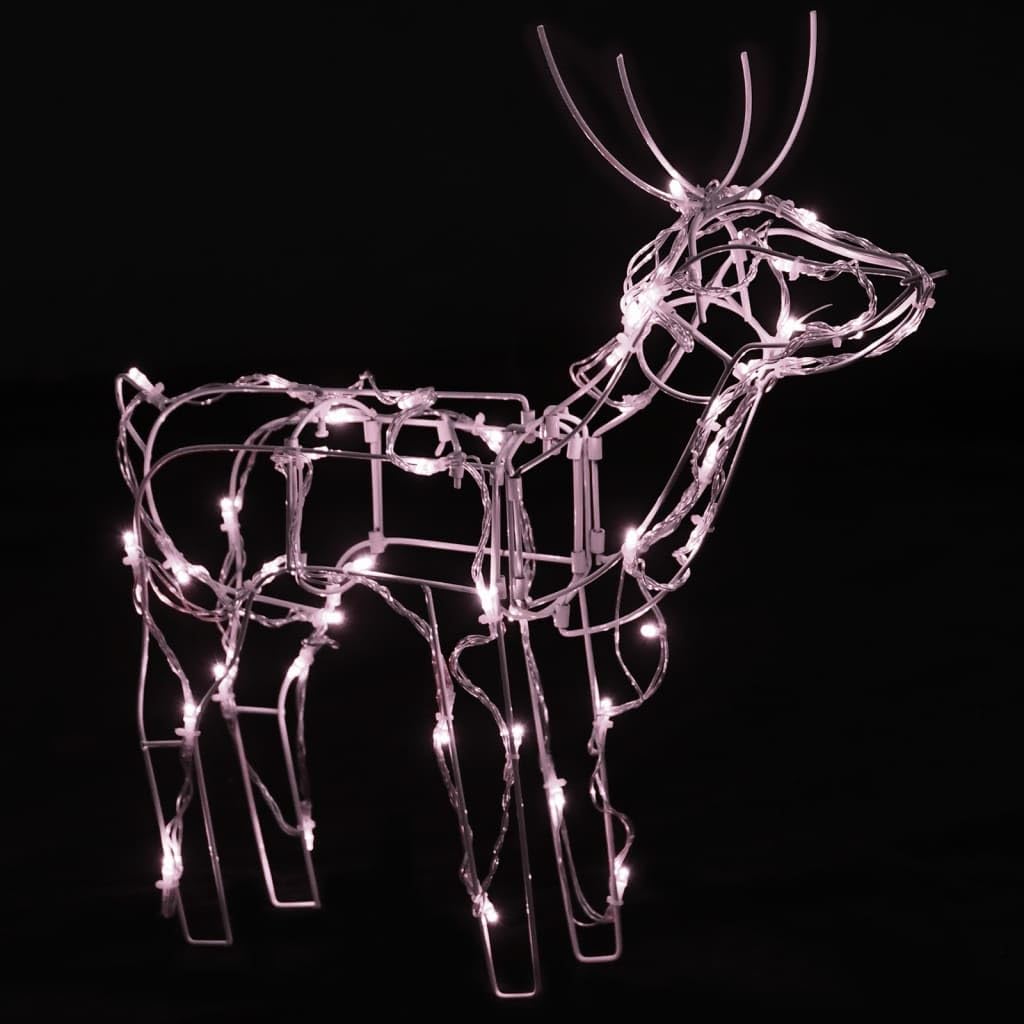 Foto 7 pulgar | Set Familiar De Renos Navideños Vidaxl Iluminado Con 229 Led - Venta Internacional.