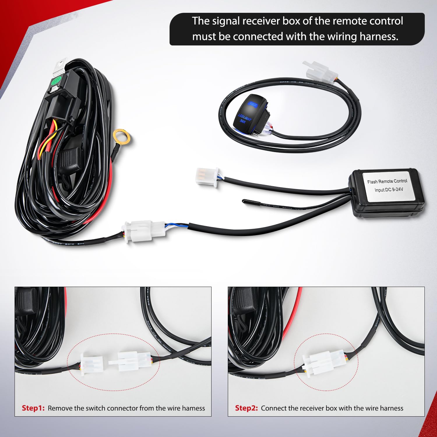 Foto 5 pulgar | Arnés De Cableado Nilight Remote Para Barra De Luz Led De 12 V 15 A - Venta Internacional.