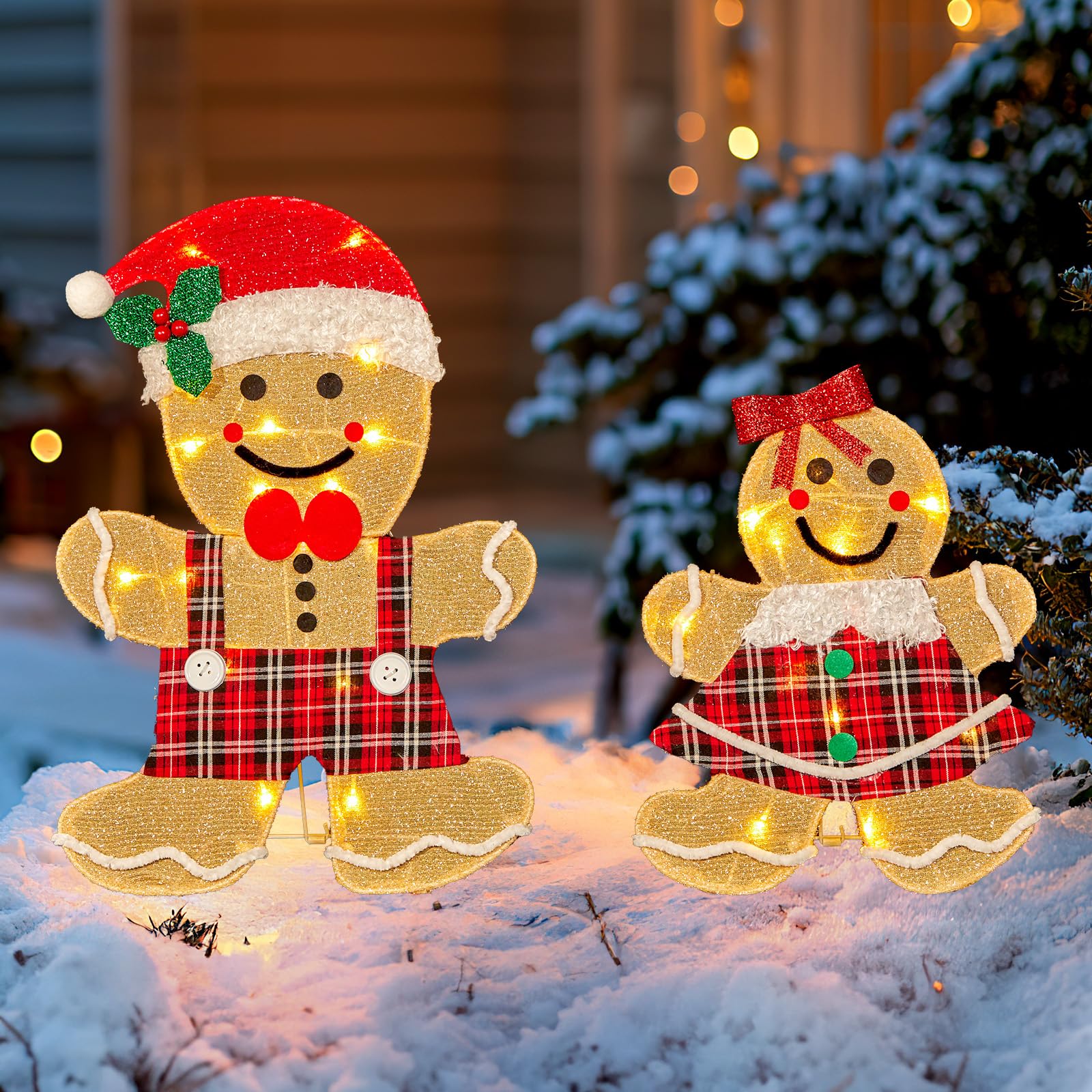 Foto 2 pulgar | Decoraciones Navideñas Para Exteriores Brightown 2d Gingerbread Man - Venta Internacional.