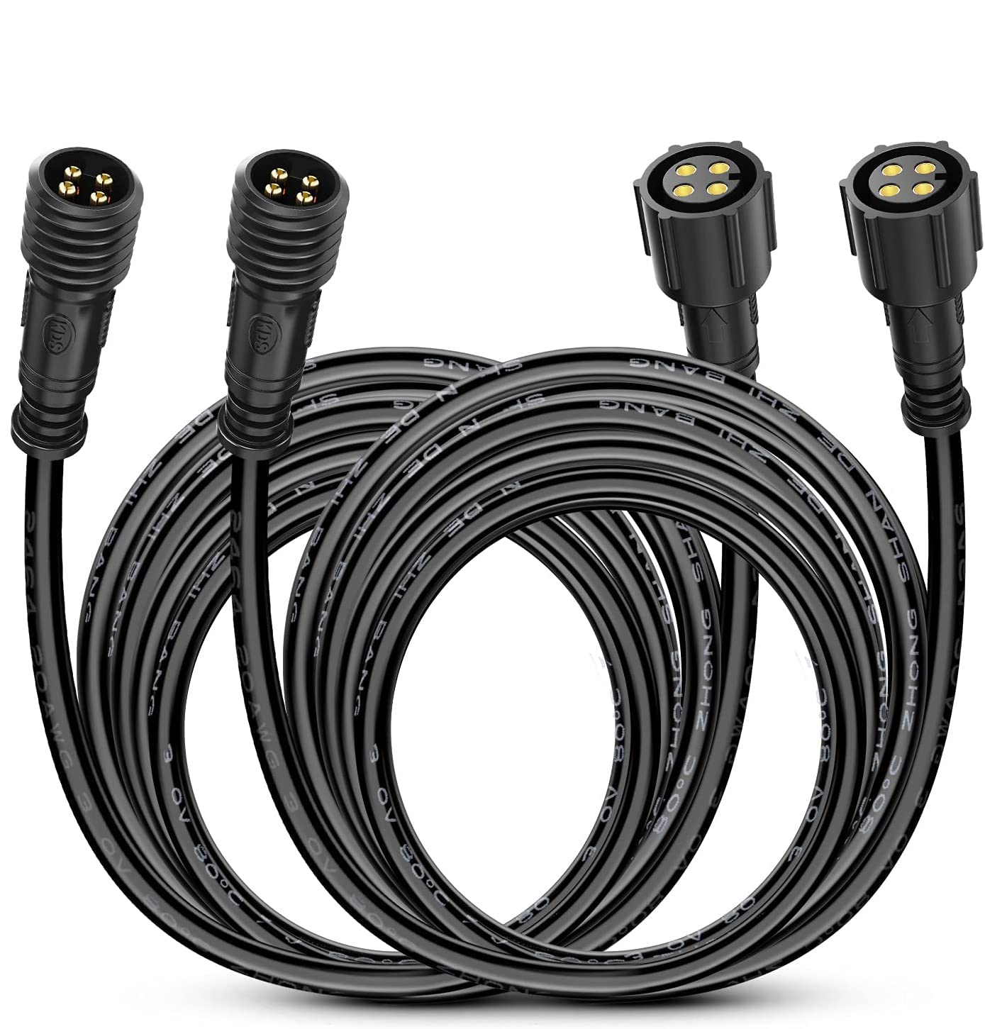 Foto 2 pulgar | Cable Rgb De 10 Pies Y 4 Pines Para Nilight 4 Y 8 Pods Rock Light - Venta Internacional.