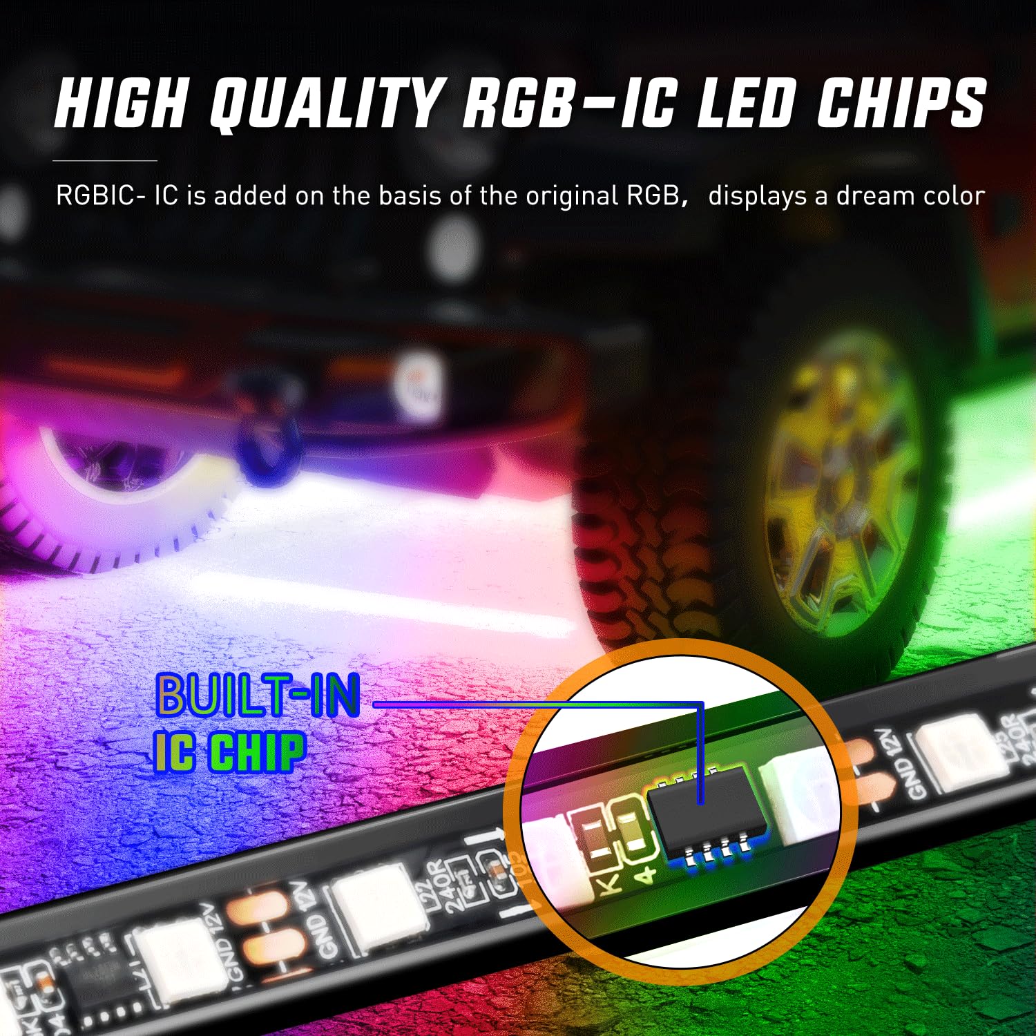 Foto 3 pulgar | Tiras De Luces Decorativas De Neón Para Coche Underglow, 256 Led, Nilight - Venta Internacional.