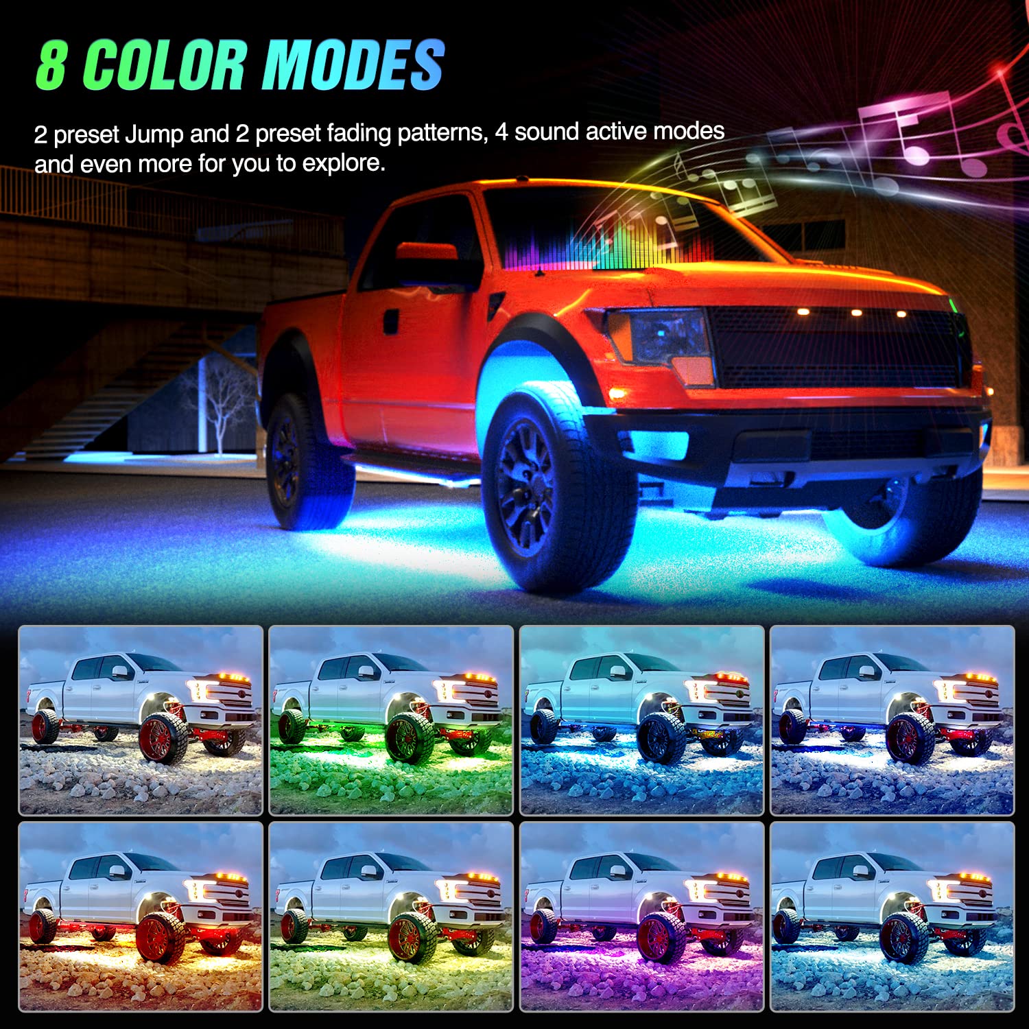 Foto 6 pulgar | Tiras Decorativas De Neón Para Coche Underglow Nilight, 252 Led Rgb - Venta Internacional.