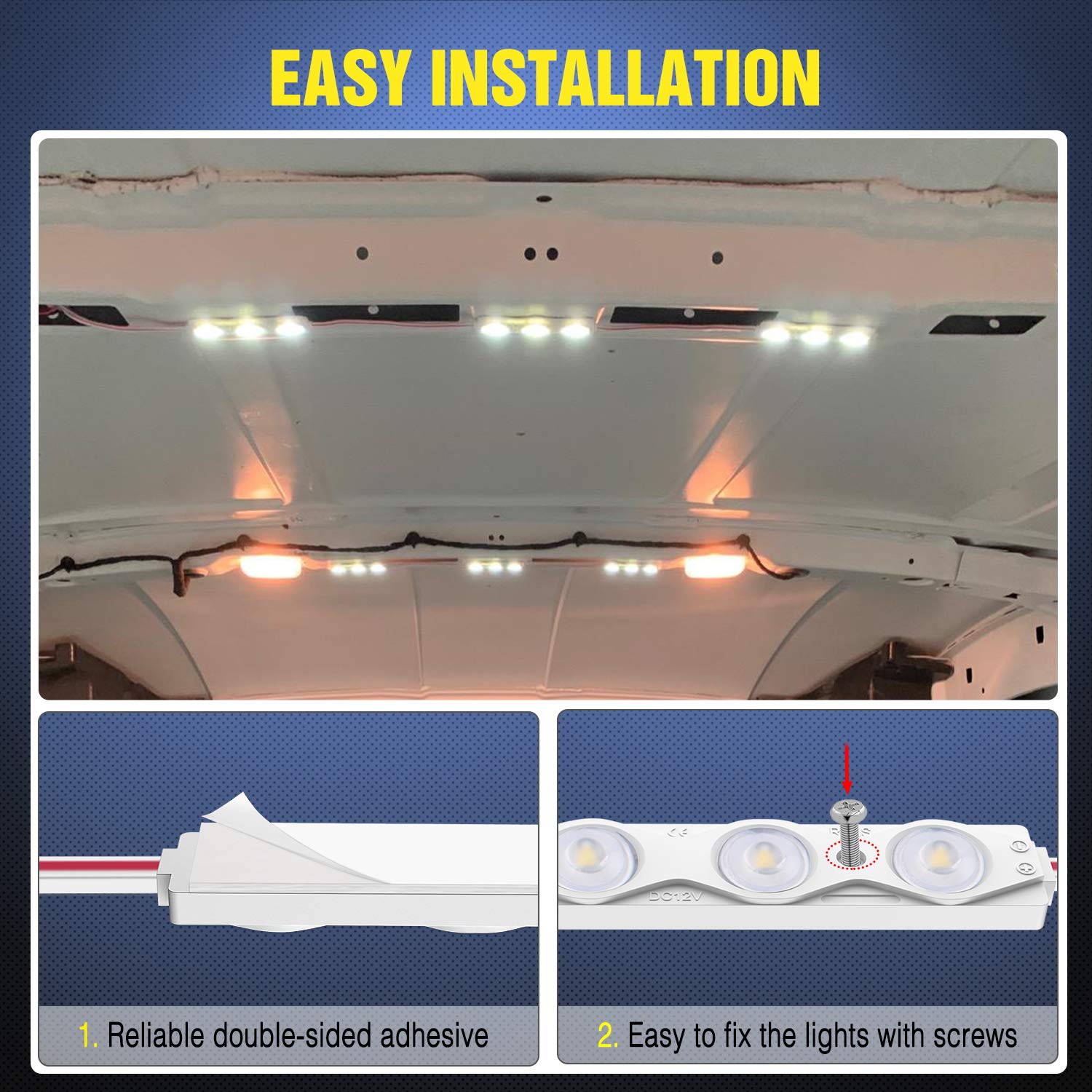 Foto 5 | Kit De Iluminación Interior Nilight Tl-39 Para Furgoneta, Camión, Caravana, Barco, 12 V - Venta Internacional.