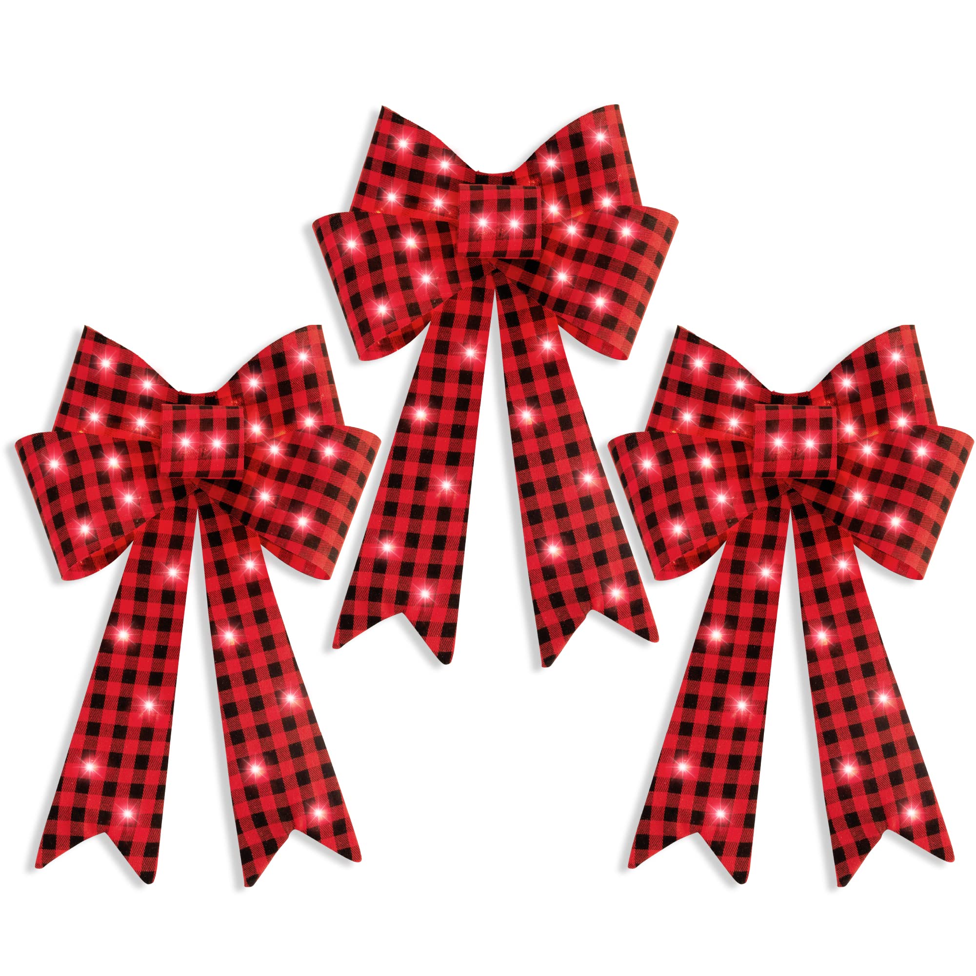 Set De Decoración Con Lazos Navideños Best Choice Products, 3 Lazos - Venta Internacional.