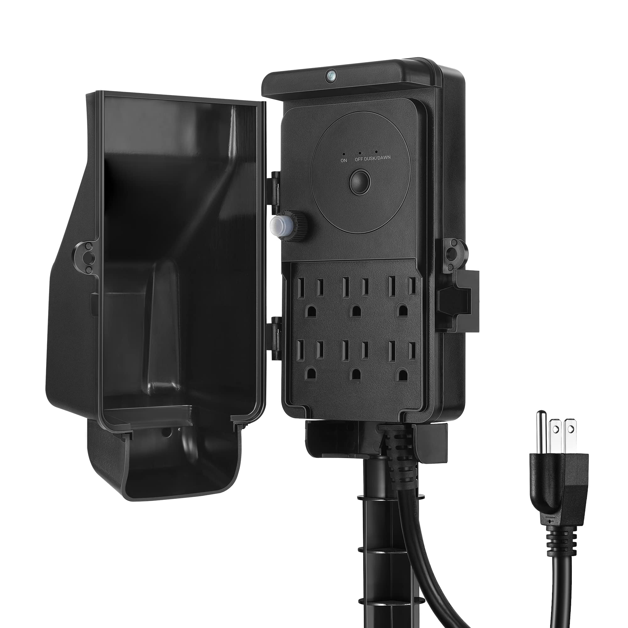 Regleta Eléctrica Exterior Dewenwils Dusk To Dawn 15a/1875w - Venta Internacional.