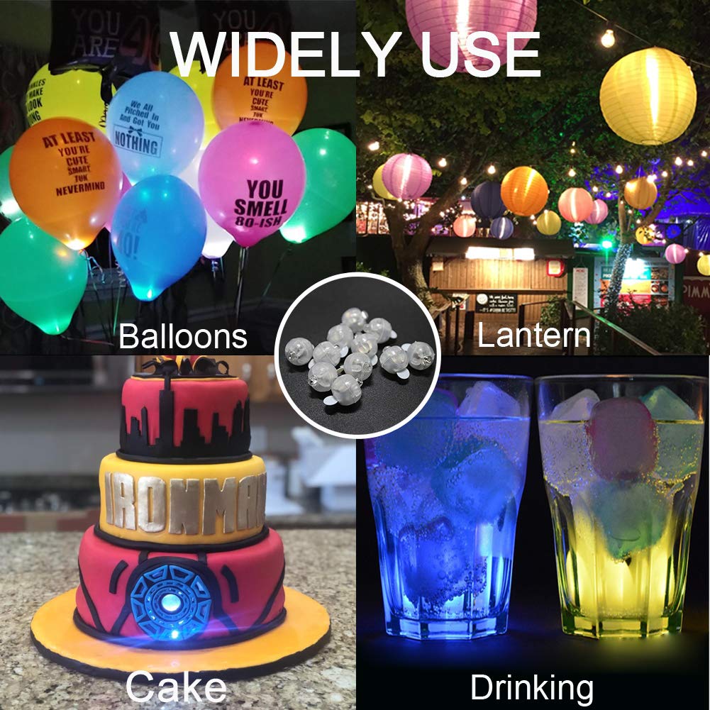 Foto 4 pulgar | Lámpara Led Para Globos Jjgoo Mini, Redonda, Impermeable, 30 Unidades - Venta Internacional.