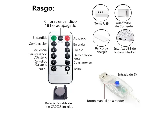 Foto 5 pulgar | Xtellar Cortina De Luces Led 300 Piezas 3*3m, 8 Modos, Usb, Ideal Para Decoración Atractiva Y Encantadora