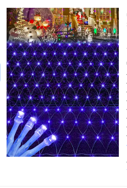Foto 5 pulgar | Malla Luminosa Xtellar Serie De Luces Navideñas Led Azules 320, Decoración Externa, 2x1.8m