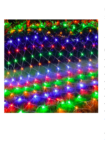 Foto 2 pulgar | Malla Luminosa Xtellar Serie De Luces Navideñas Led Azules 320, Decoración Externa, 2x1.8m