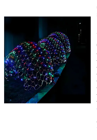 Foto 5 pulgar | Malla Luminosa Xtellar Serie De Luces Navideñas Led Azules 320, Decoración Externa, 2x1.8m