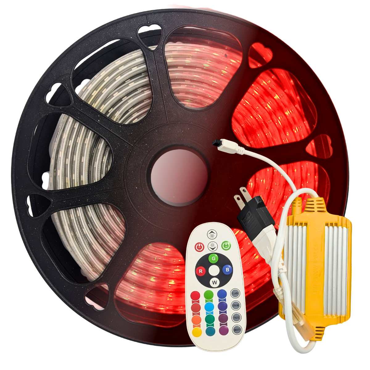Foto 1 | Manguera Tira Led Neon Rgb Flexible 25m 110v C/ Control Remeto Ip65 Impermeable  Ideal Interior Exterior Fachada