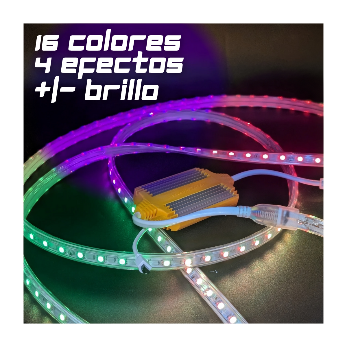 Foto 6 | Manguera Tira Led Neon Rgb Flexible 25m 110v C/ Control Remeto Ip65 Impermeable  Ideal Interior Exterior Fachada